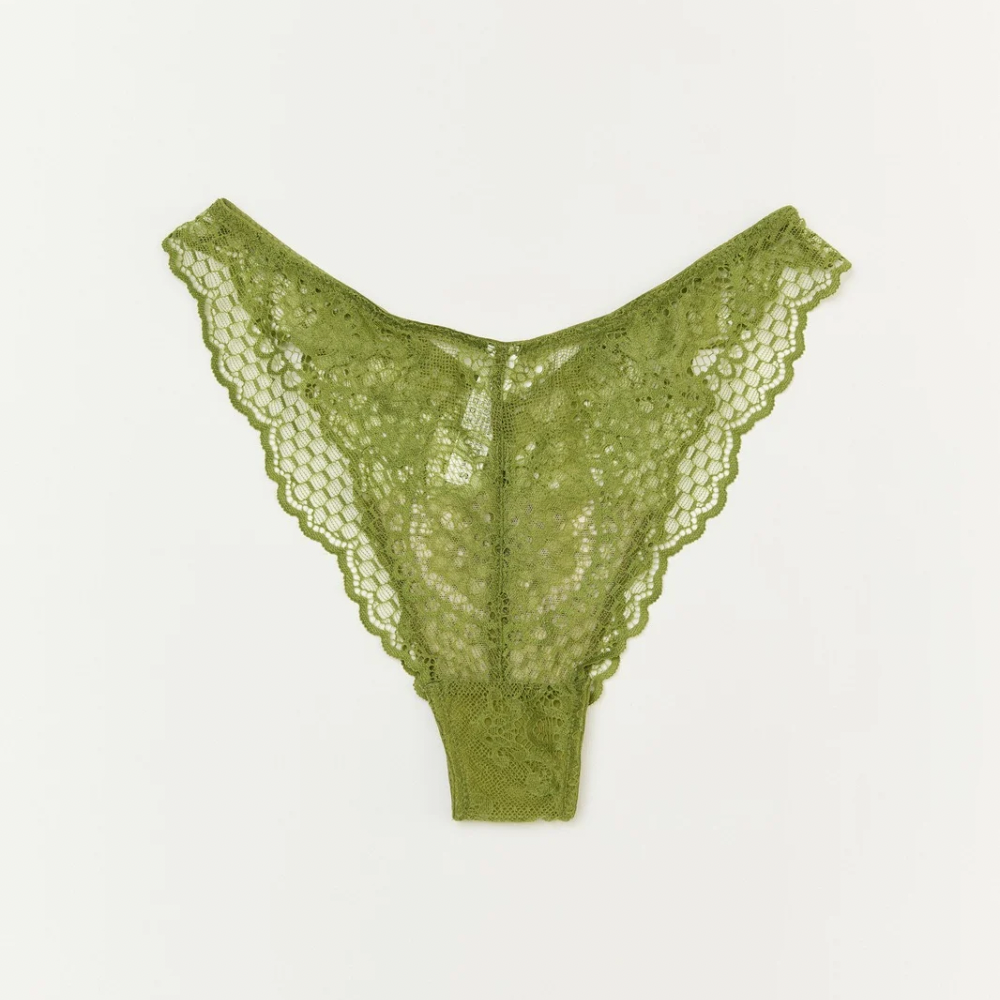 CHÉRIE BRAZILIAN PANTIES in OLIVE GREEN