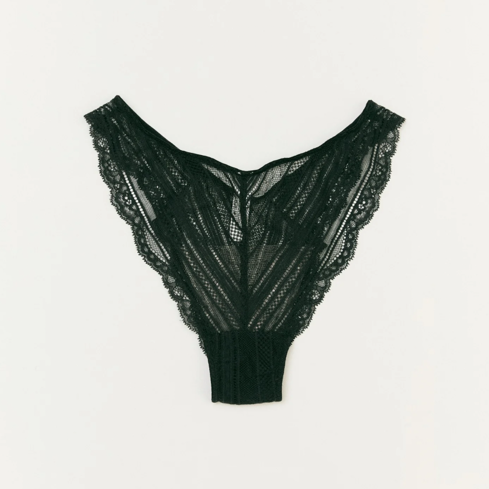 CHÉRIE BRAZILIAN PANTIES in DEEP BLACK